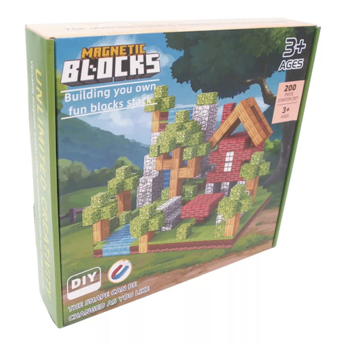 200 magnetinių kubelių rinkinys