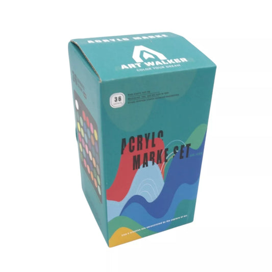 Akrilinių flomasterių rinkinys „Art Walker“, 36 spalvos