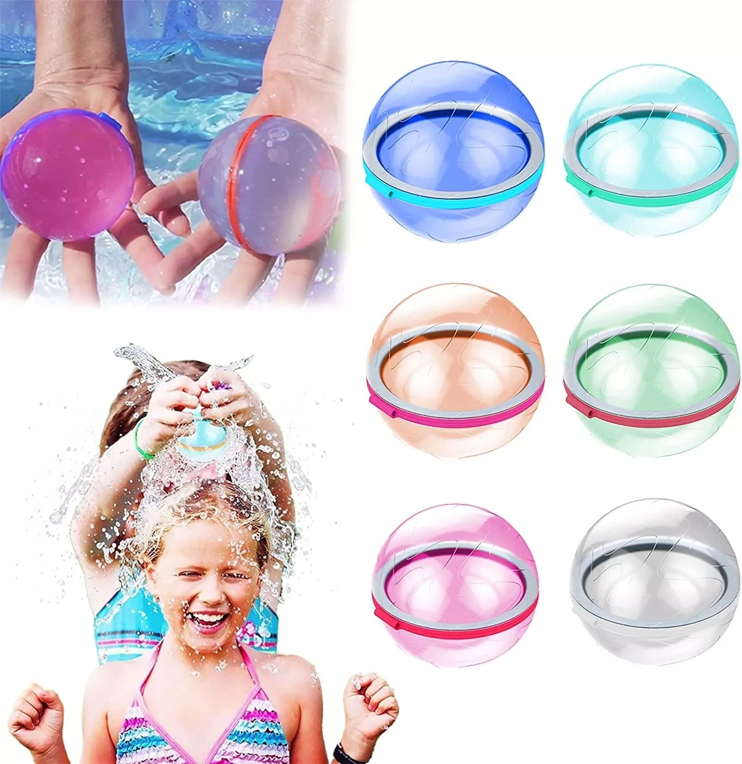 Daugkartinė vandens bomba, 5 vnt.