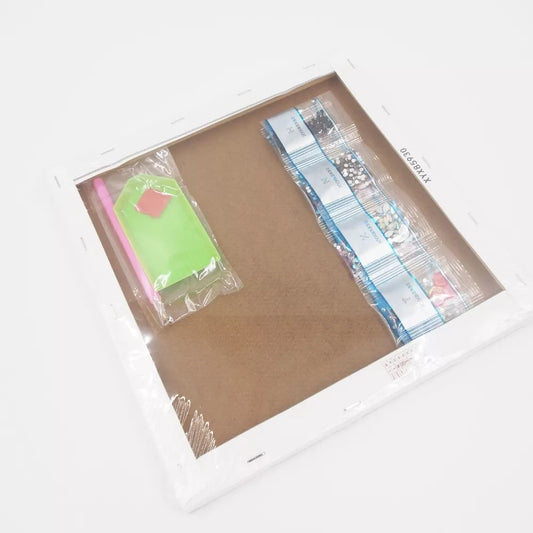 Deimantinė mozaika „Mažoji princesė su šuniuku“ (su rėmeliu)