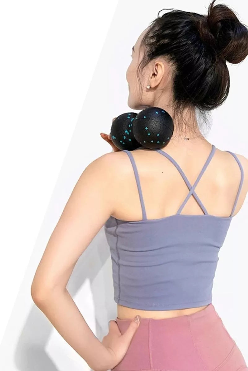 Dvigubas rutulys masažui