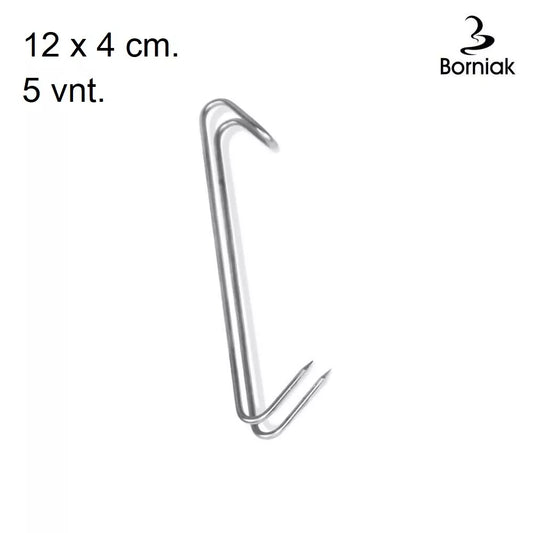 Dvigubi kabliukai Žuviai, 5 Vnt.