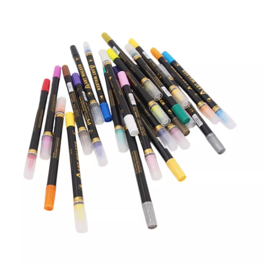 Dvipusiai akriliniai flomasteriai „Art Walker“ – 24 spalvos