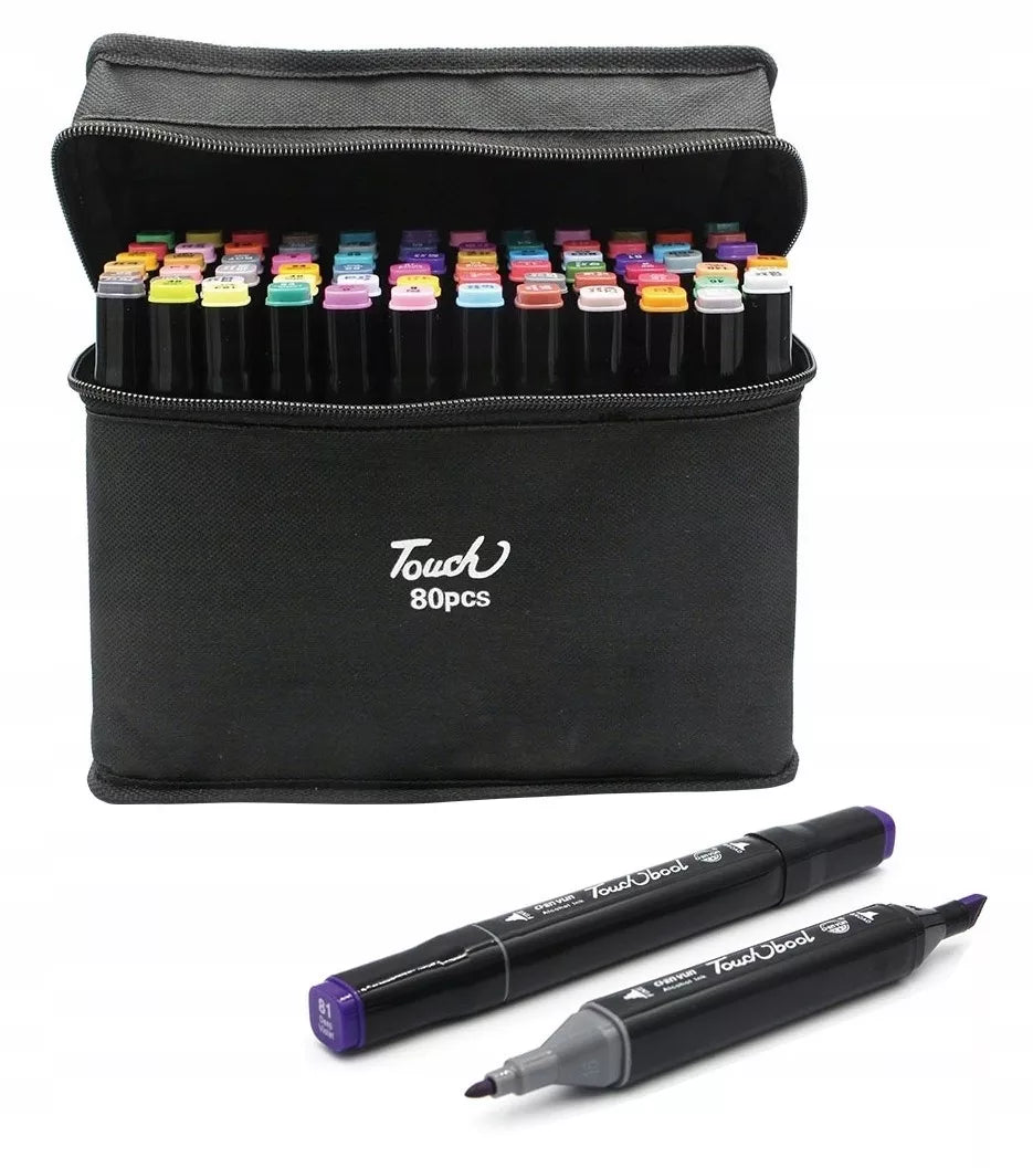 Dvipusiai Markeriai 80 Vnt. "Touch Cool"