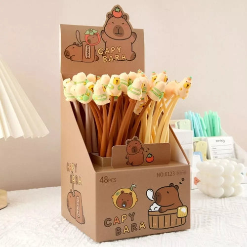 Gelinis rašiklis „Capybara“ su figūrėle