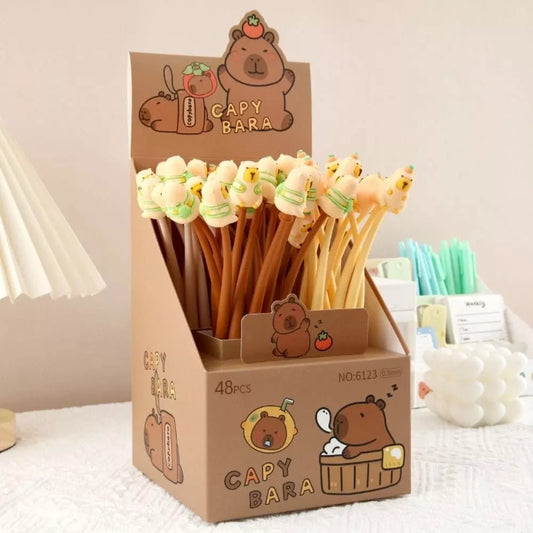 Gelinis rašiklis „Capybara“ su figūrėle