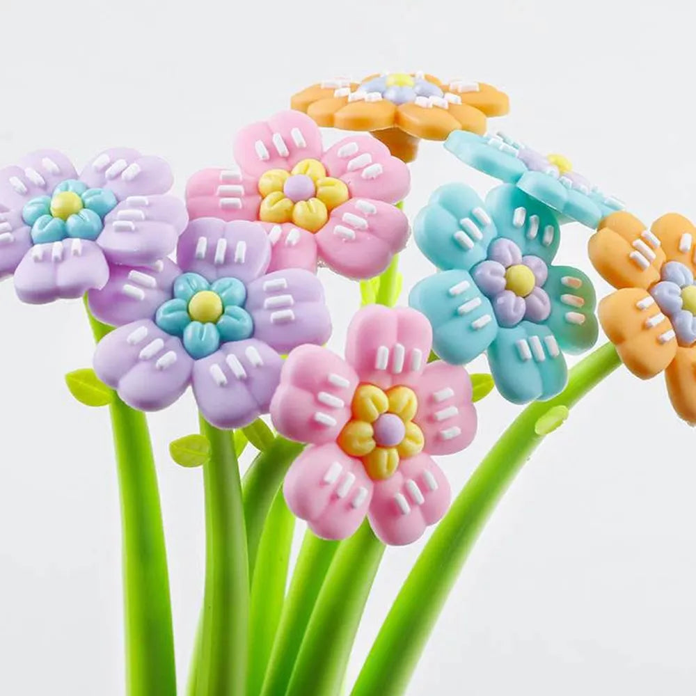 Gelinis rašiklis „Gėlė“, 0.5 mm,