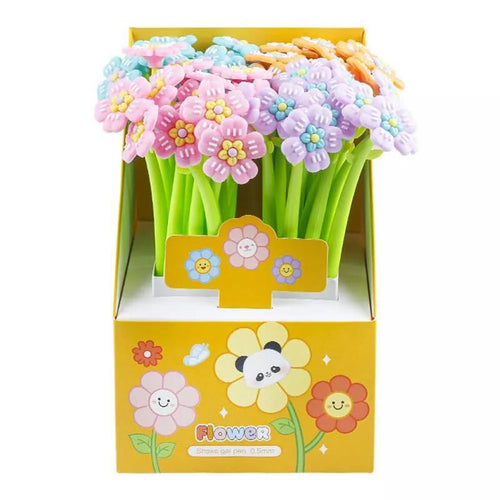 Gelinis rašiklis „Gėlė“, 0.5 mm,