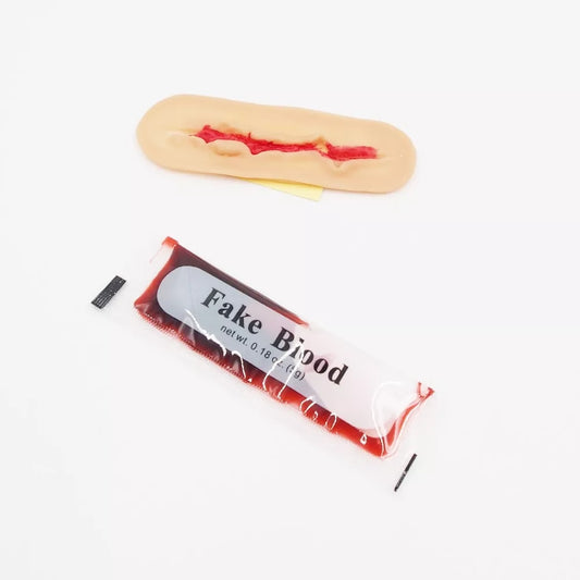 Helovino dekoracija "Netikra žaizda"