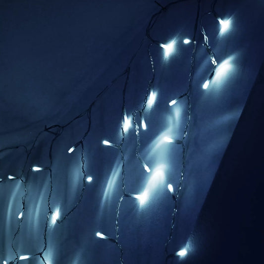 Kalėdinė LED užuolaida/varvekliai , 300 LED, šaltai balta šviesa, 12 m