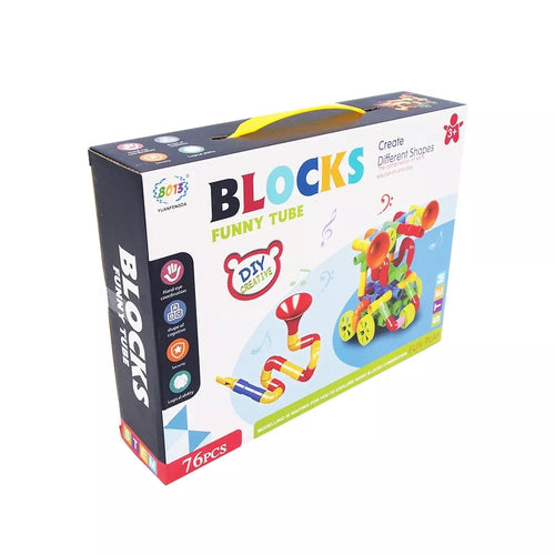 Konstruktorius "Spalvoti vamzdeliai", 76 vnt