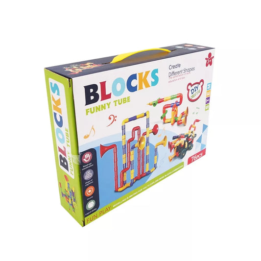 Konstruktorius "Spalvoti vamzdeliai", 76 vnt