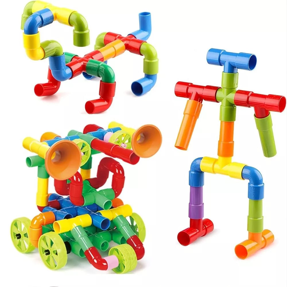 Konstruktorius "Spalvoti vamzdeliai", 76 vnt