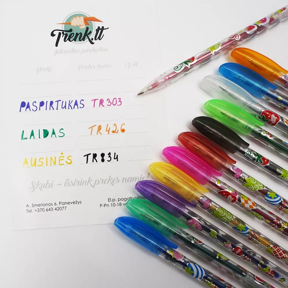 Kvepiantys Geliniai Rašikliai