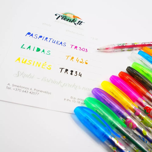 Kvepiantys Geliniai Rašikliai