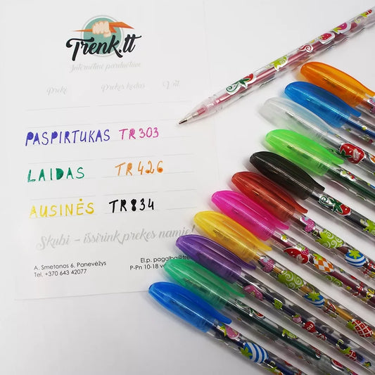 Kvepiantys Geliniai Rašikliai