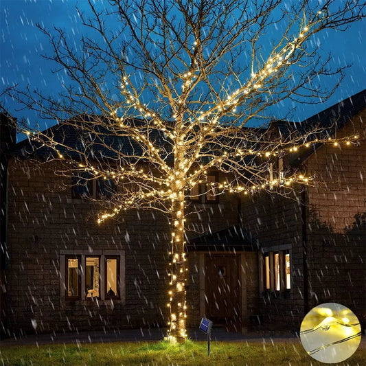 Led girlianda su saulės elementu