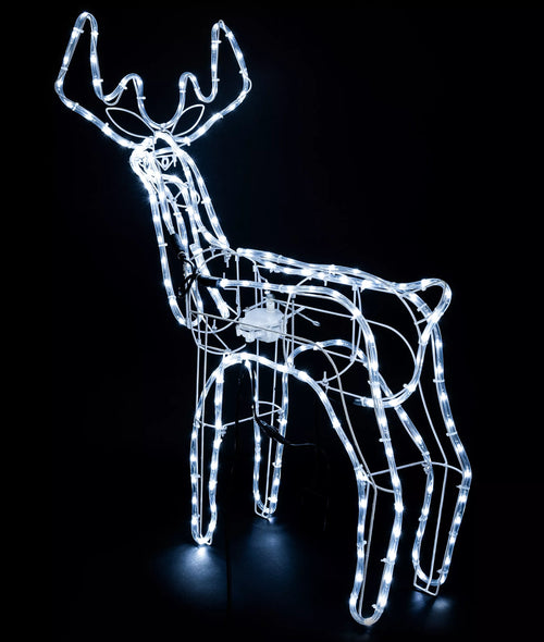 LED Kalėdinis šviečiantis elnias – 90×80 cm