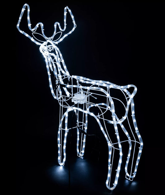 LED Kalėdinis šviečiantis elnias – 90×80 cm