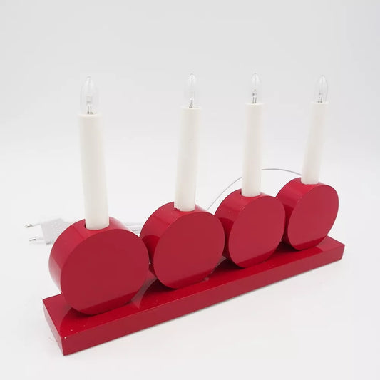 LED medinė žvakidė