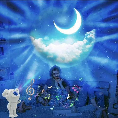 LED Projektorius su kolonėle ASTRONAUTAS