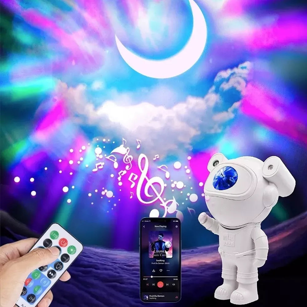 LED Projektorius su kolonėle ASTRONAUTAS