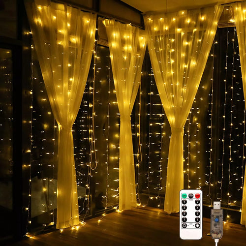 LED USB užuolaida - girlianda