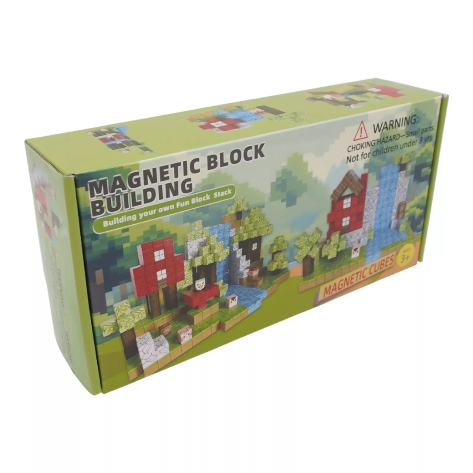 Magnetinių kubelių rinkinis, 100 kubelių