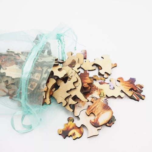 Medinė Dėlionė "Dramblys"