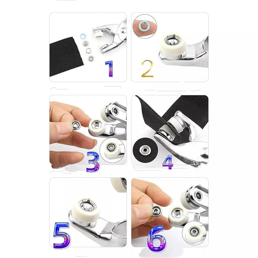 Metalinės spaudės (kniedės) drabužiams su replėmis