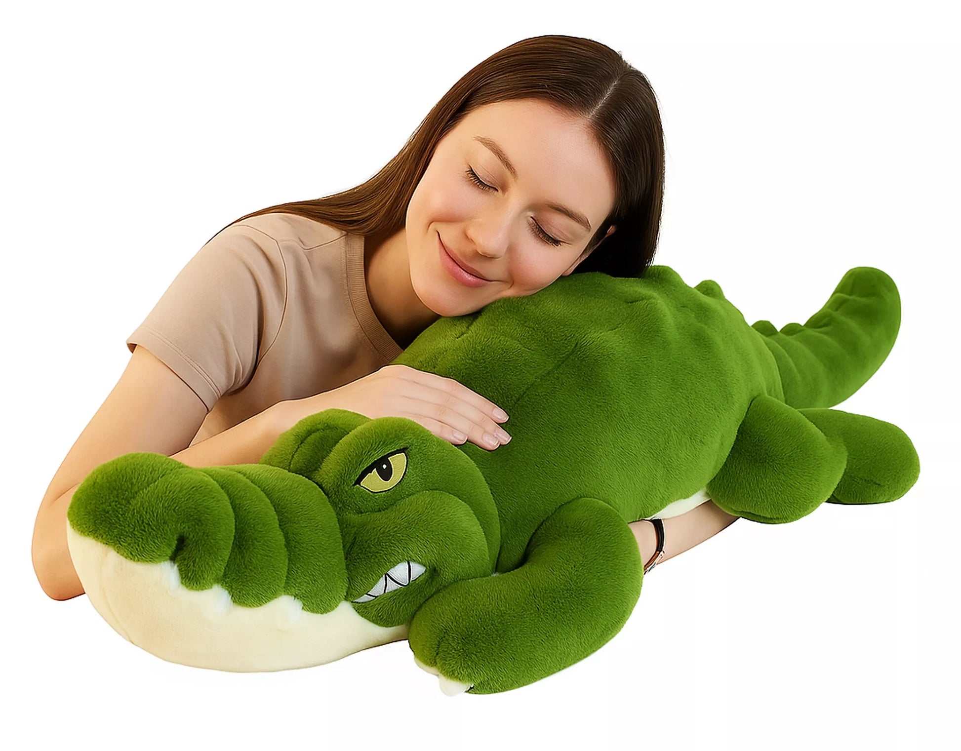 Minkštas pliušinis krokodilas – 100 cm