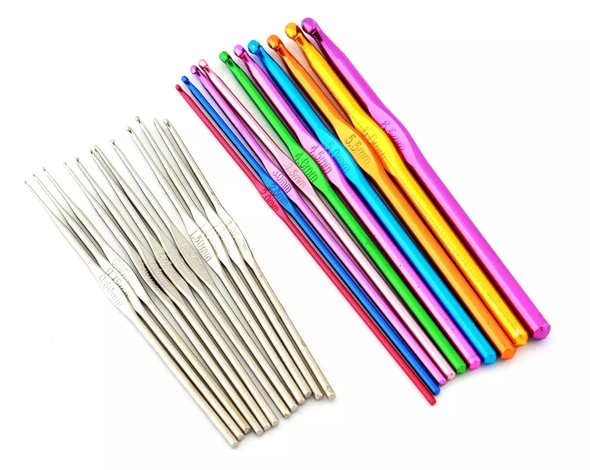 Nėrimo vąšelių rinkinys, 22 elementai