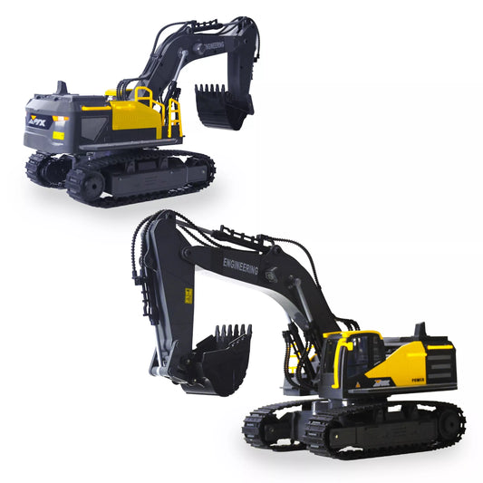 Nuotoliniu būdu valdoma vikšrinė ekskavatoriaus mašina