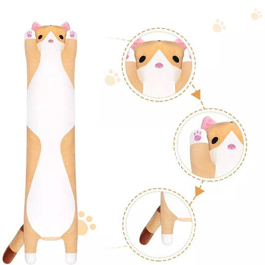 Pliušinė katė - pagalvė, 50cm