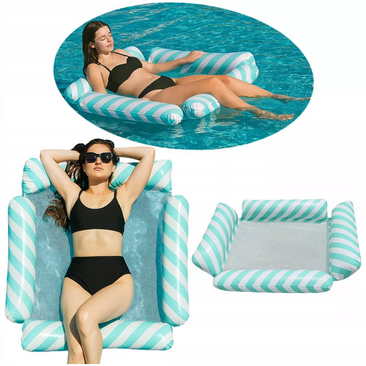 Pripučiamas vandens hamakas / čiužinys su tinkleliu