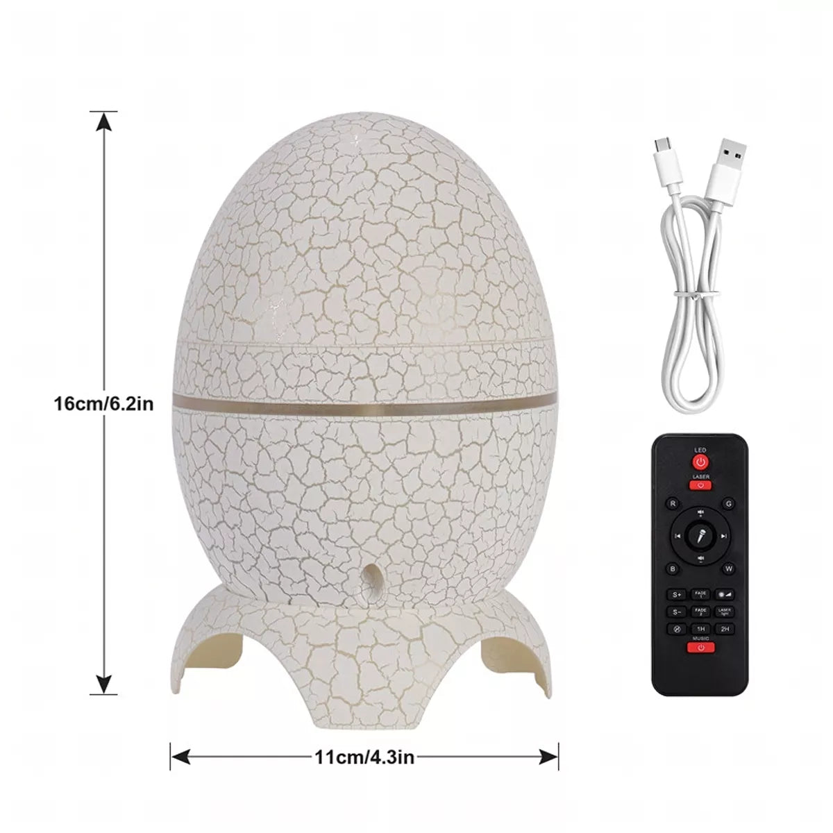 Projektorius Dinozauro Kiaušinio Formos su Garsiakalbiu