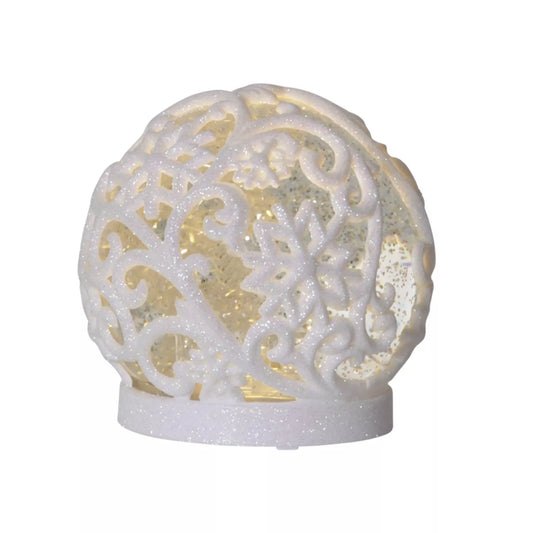 Šviečiantis kalėdinis burbulas su snaigėmis