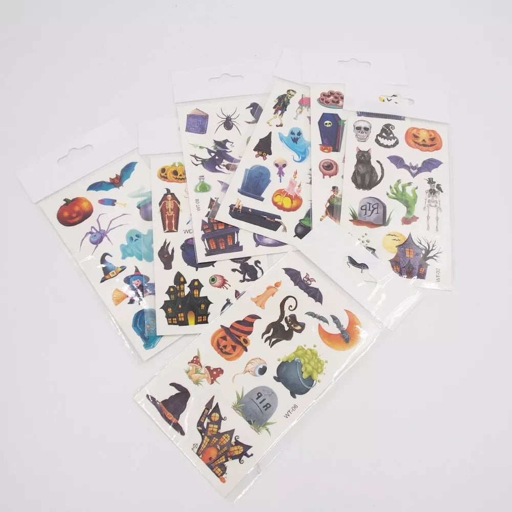 Vaikiškos laikinos tatuiruotės "halloween"