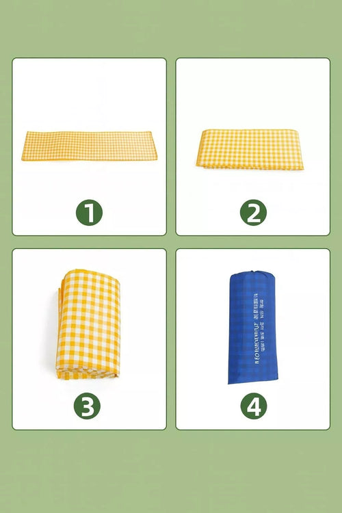 Vandeniui atsparus, sulankstomas paplūdimio kilimėlis