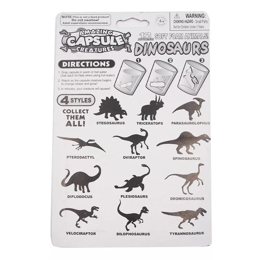 Vandenyje Augančios Kapsulės "DINOSAURS"